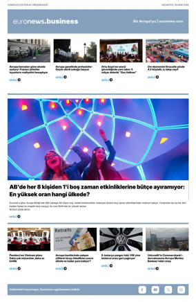 Cover of Euronews Business (Turkish) Compiled Editions