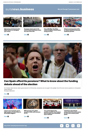 Cover of Euronews Business