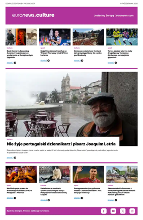 Cover of Euronews Culture and Sport (Polish)