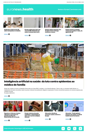 Cover of Euronews Health (Portuguese)