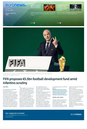 Cover of Euronews World Cup