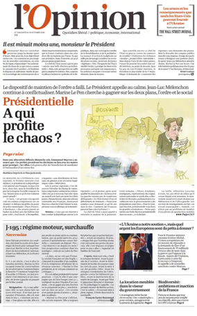 Cover of L'Opinion