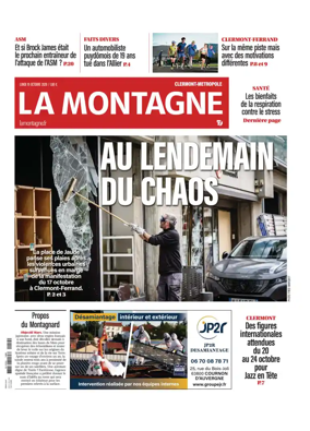 Cover of La Montagne (Clermont-Metropole)