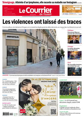Cover of Le Courrier de l’Ouest (Angers)