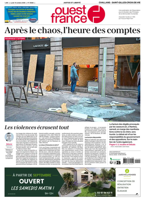 Cover of Ouest France (Challans / Saint-Gilles-Croix-de-Vie)