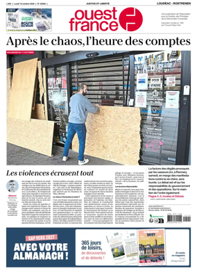 Cover of Ouest France (Loudeac / Rostrenen)