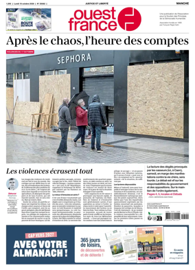 Cover of Ouest France (Manche)