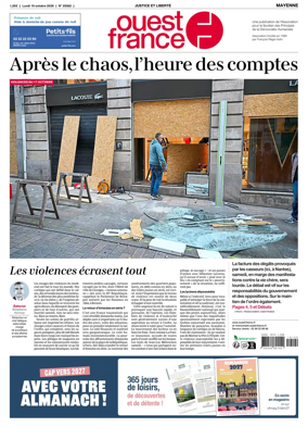 Cover of Ouest France (Mayenne)