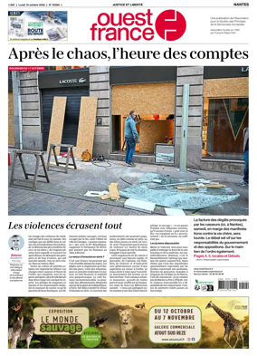 Cover of Ouest France (Nantes)