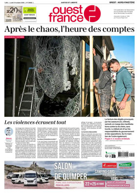 Cover of Ouest France (Nord-Finistere)