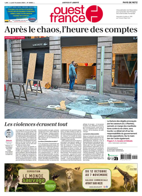 Cover of Ouest France (Pornic / Pays de Retz)