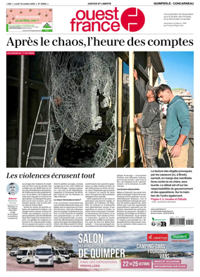 Cover of Ouest-France (Quimperle Concarneau)