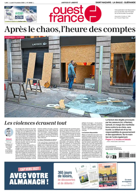 Cover of Ouest France (Saint-Nazaire La Baule Guerande)