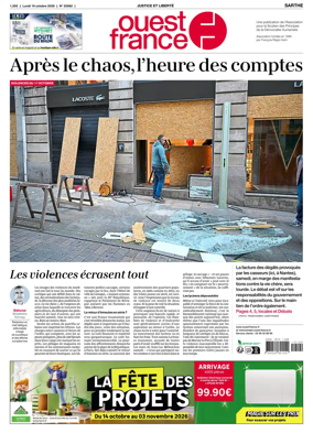 Cover of Ouest France (Sarthe)