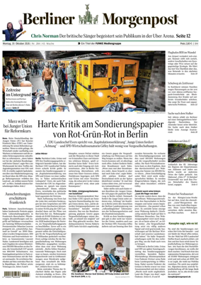 Cover of Berliner Morgenpost