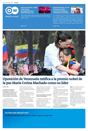 Cover of Deutsche Welle (Spanish edition)