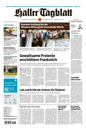 Cover of Haller Tagblatt