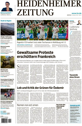 Cover of Heidenheimer Zeitung