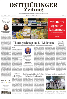 Cover of Ostthuringer Zeitung (Jena)