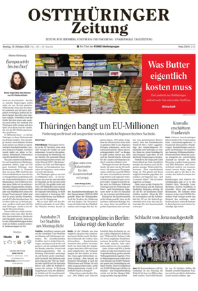 Cover of Ostthuringer Zeitung (Saale-Holzland-Kreis)