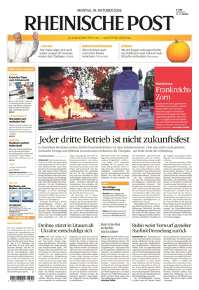 Cover of Rheinische Post - Monchengladbach and Korschenbroich