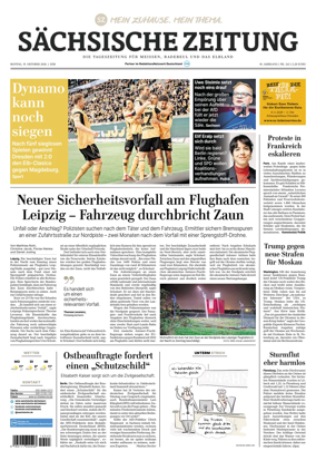 Cover of Sachsische Zeitung (Meissen Radebeul und das Elbland)