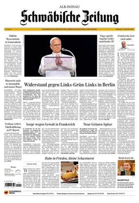 Cover of Schwabische Zeitung (Alb-Donau)