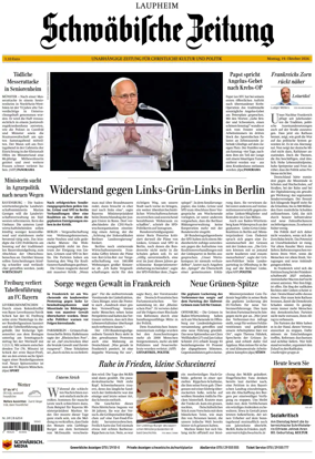 Cover of Schwabische Zeitung (Laupheim)