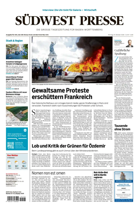 Cover of Sudwest Presse