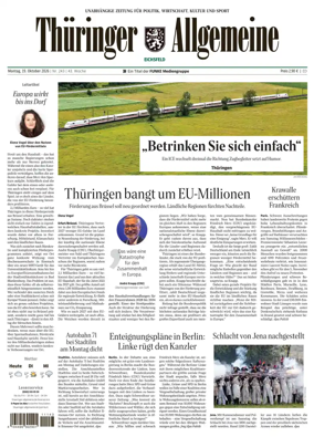 Cover of Thuringer Allgemeine (Eichsfeld)
