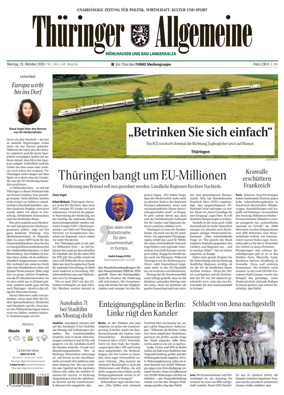 Cover of Thuringer Allgemeine (Muhlhausen und Bad Langensalza)