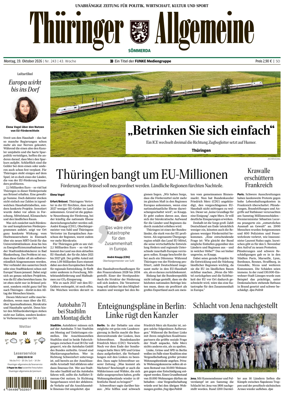 Cover of Thuringer Allgemeine (Sommerda)