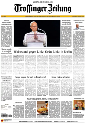 Cover of Trossinger Zeitung