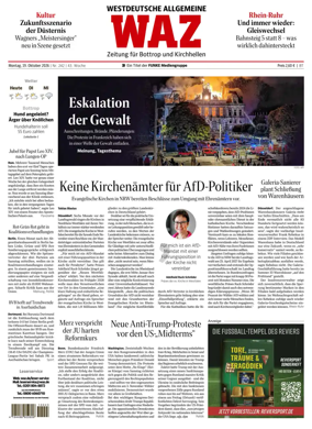 Cover of Westdeutsche Allgemeine Zeitung (Bottrop)