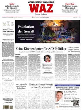 Cover of Westdeutsche Allgemeine Zeitung (Essen)