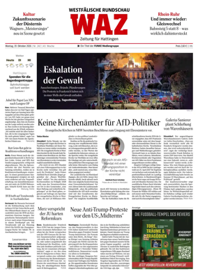 Cover of Westdeutsche Allgemeine Zeitung (Hattingen)