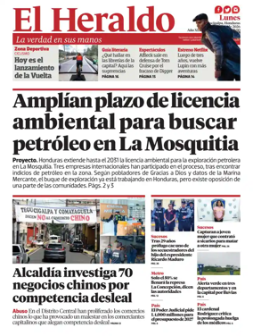 Cover of Diario El Heraldo