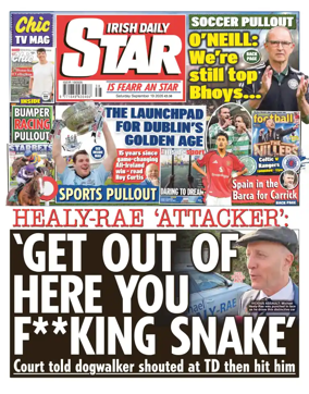 Cover of Irish Daily Star