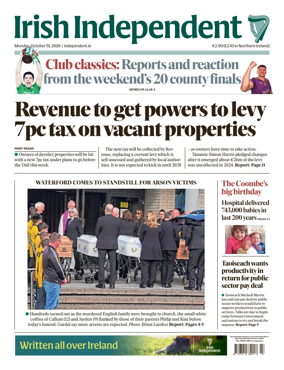 Cover of Irish Independent