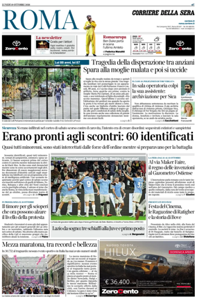 Cover of Corriere della Sera (Roma)