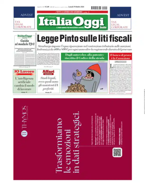 Cover of ItaliaOggi Sette