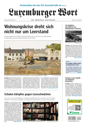 Cover of Luxemburger Wort