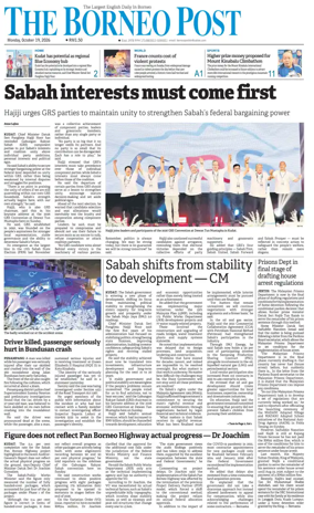 Cover of The Borneo Post (Sabah)