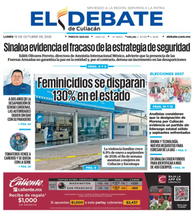Cover of El Debate de Culiacan