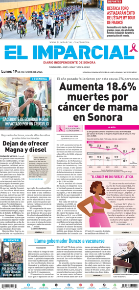 Cover of El Imparcial