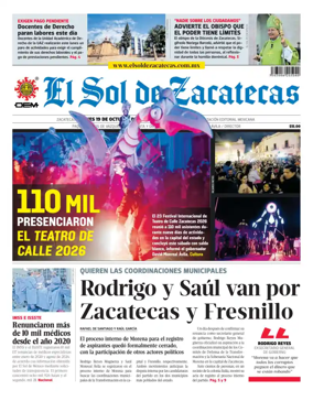 Cover of El Sol de Zacatecas
