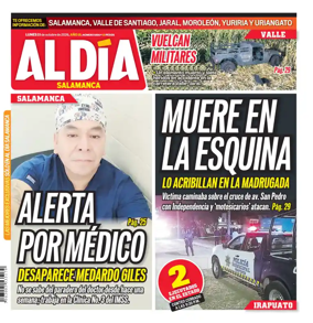 Cover of Periodico Al Dia (Salamanca)