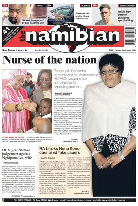 Cover of The Namibian
