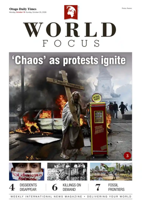 Cover of Otago Daily Times-World Focus