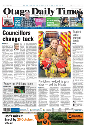 Cover of Otago Daily Times